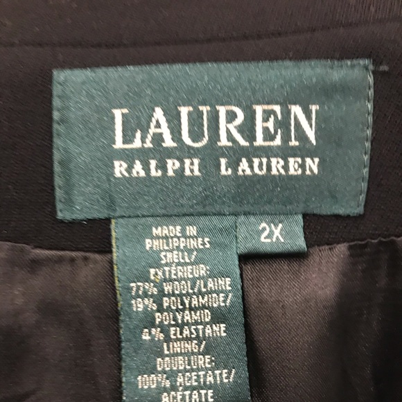 LAUREN - RAPH LAUREN- Wool Double Breasted Coat - Picture 7 of 8